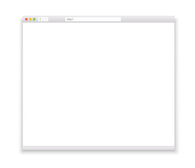 Leinwandbilder - Opened browser window template. Past your content into it