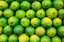 Stack Of Ripe Limes