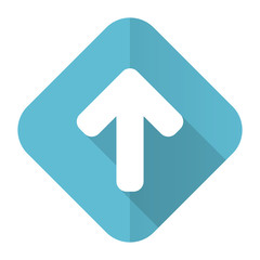 Poster - up arrow flat icon arrow sign
