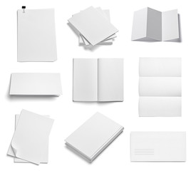 Wall Mural - envelope book card leaflet template business