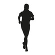 Young running woman