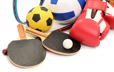 Sticker - Sports equipment isolated on white