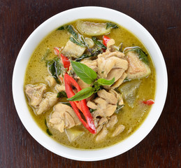 Green chicken Curry , Thai cuisine