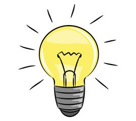 Wall Mural - Light bulb.