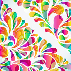 Aufkleber - Abstract colorful arc-drop background.