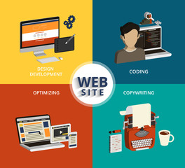 Canvas Print - website building