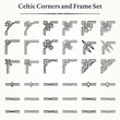 Set of Celtic Corners and Frames