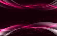 Elegant Background With Red And Pink Waves