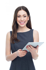 Wall Mural - woman with digital tablet