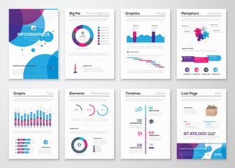 Aufkleber - Fresh vector elements for infographics and business brochures