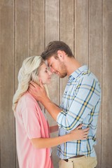 Poster - Attractive couple smiling at each other