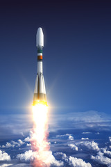 Wall Mural - heavy carrier rocket launch