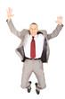 © Piotr Marcinski - Excited businessman jumping because of success