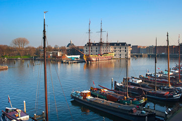 Sticker - Amsterdam houseboat