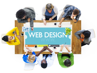Canvas Print - www web design web page website concept