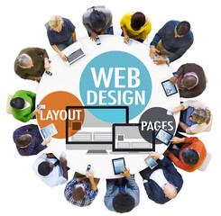 Wall Mural - web design content creative website responsive concept