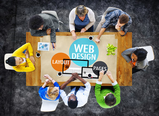 Wall Mural - web design content creative website responsive concept