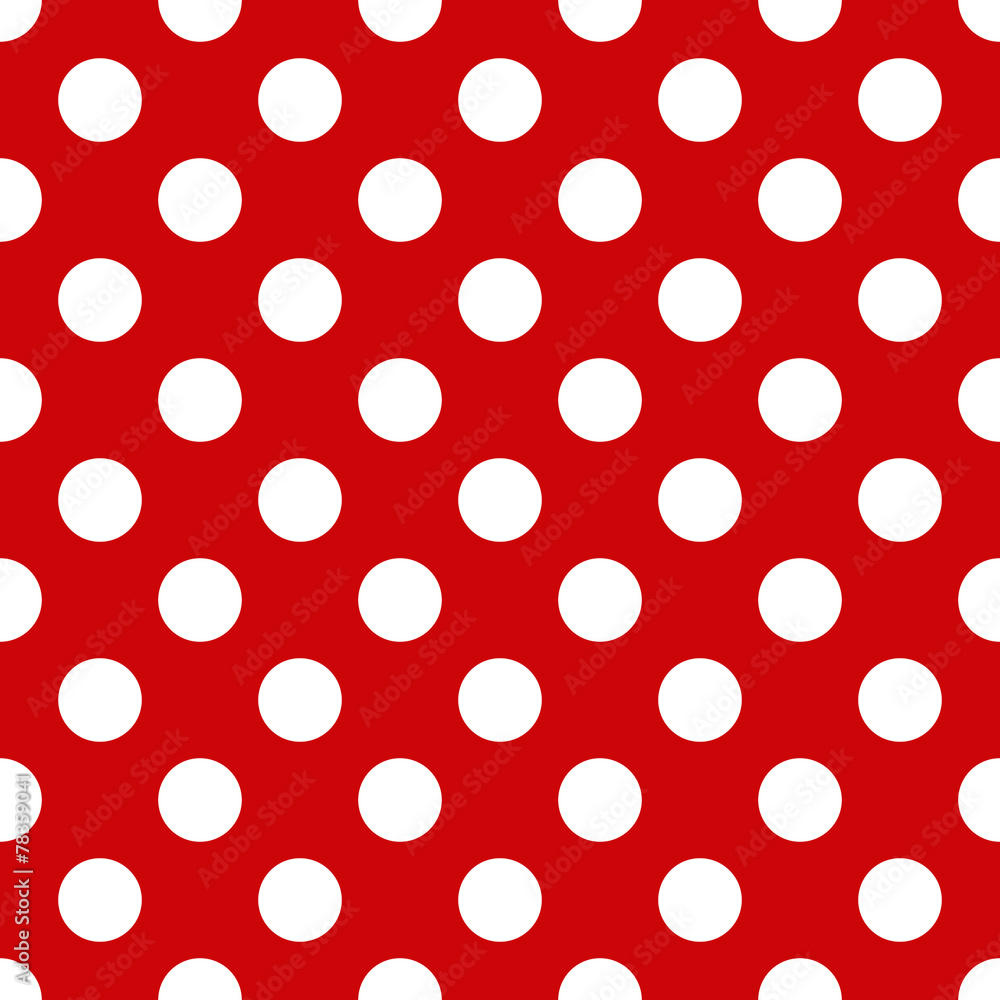 Seamless polka dot pattern for Your design - obrazy, fototapety, plakaty 