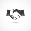 © faberrink - Handshake icon for business and finance. Vector illustration