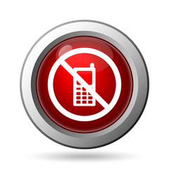 Canvas Print - Mobile phone restricted icon