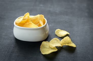 Poster - Potato chips in the bowl