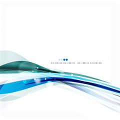 blue business corporate wave line background