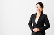 © taka - asian businesswoman on white backgroound