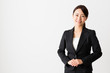 © taka - asian businesswoman on white backgroound