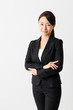 © taka - asian businesswoman on white backgroound