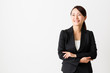 © taka - asian businesswoman on white backgroound