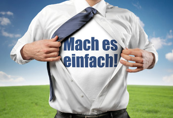 Canvas Print - Mach es einfach!