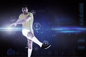 Poster - Composite image of football player