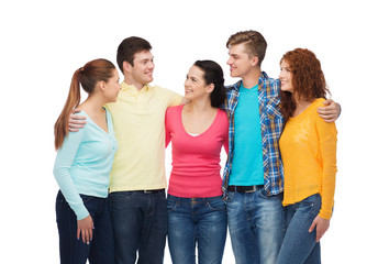 Wall Mural - group of smiling teenagers