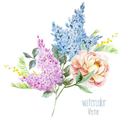 Wall Mural - Lilac bouquet