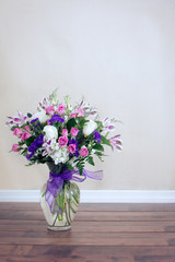 Wall Mural - Bouquet Of Purple And Pink Flowers