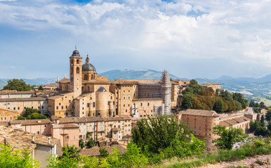 medieval castle in Urbino, Marche, Italy