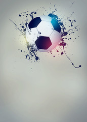 Wall Mural - Soccer or football background