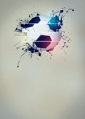 Wall Mural - Soccer or football background