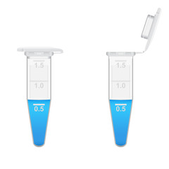 Sticker - Plastic 1.8 ml Eppendorf tubes with solution