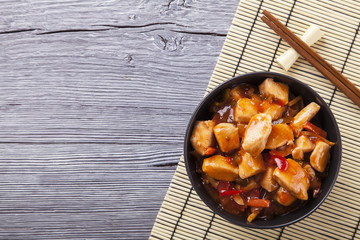 Wall Mural - Chinese chicken sweet and sour sauce