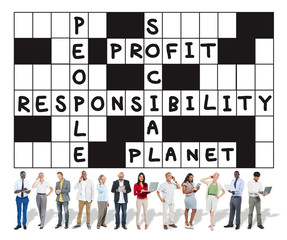 Wall Mural - Social Responsibility Reliability Dependability Ethics Concept