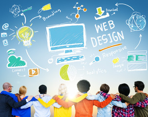 Poster - content creativity digital graphic webdesign webpage concept