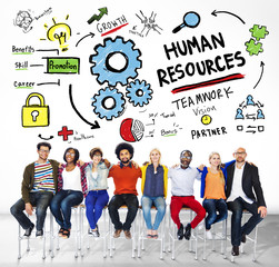 Wall Mural - Human Resources Employment Job Teamwork People Concept