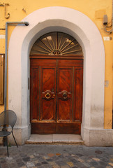 Wall Mural - Italy, Ravenna old medieval door