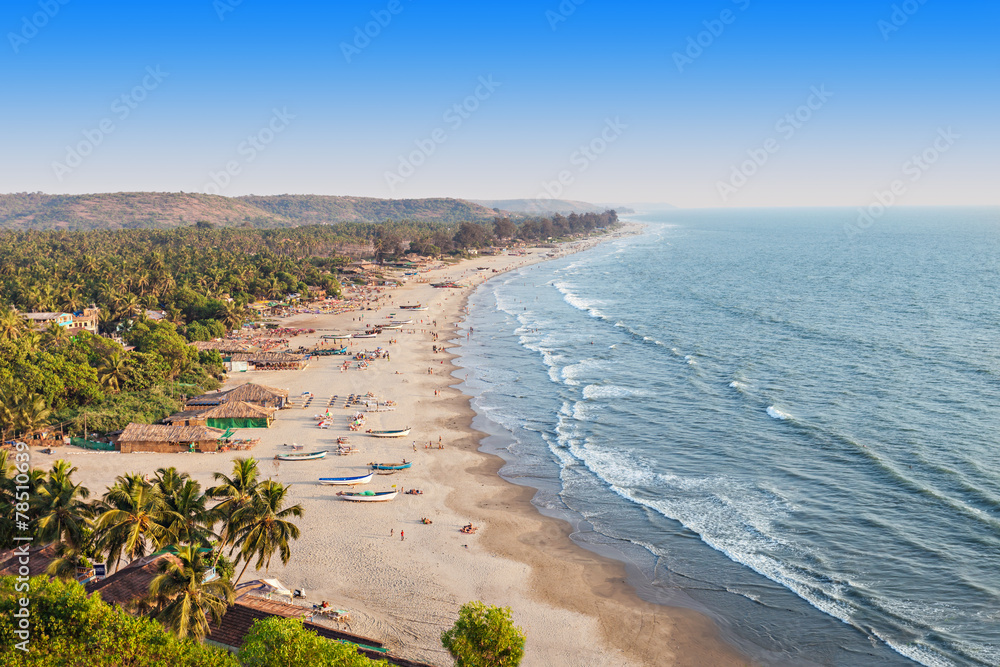 Arambol beach, Goa - obrazy, fototapety, plakaty 