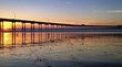 Sunset at Beach Pier, Ocean Beach, San Diego, California, USA