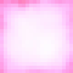 Poster - pink geometrical frame