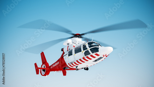 Obraz Dibond Helikopter ratunkowy