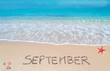 september on a tropical beach