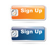 © becyke86 - Vector sign up button set
